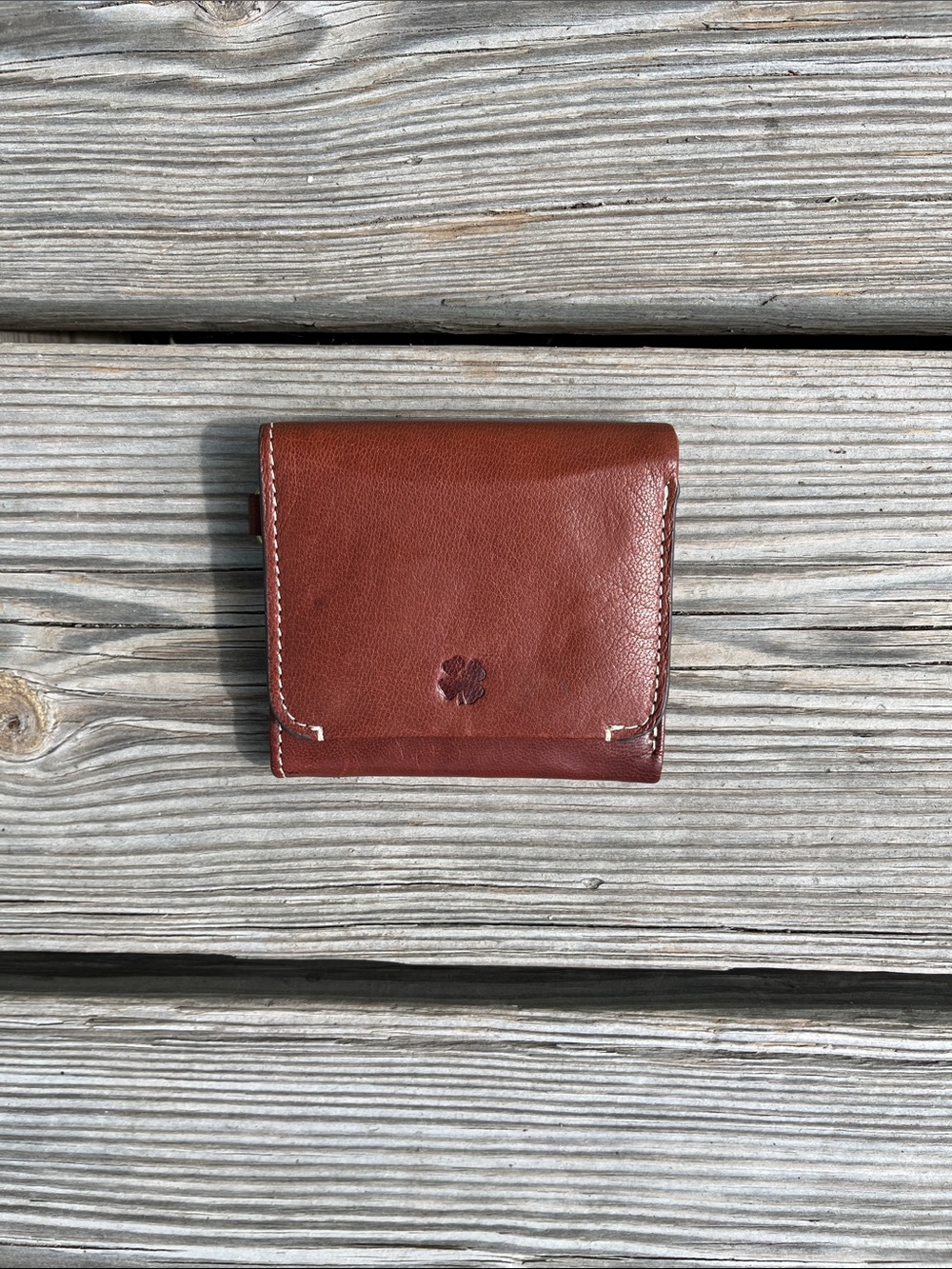 Lucky Brand Women's Brown Leather Fold Wallet